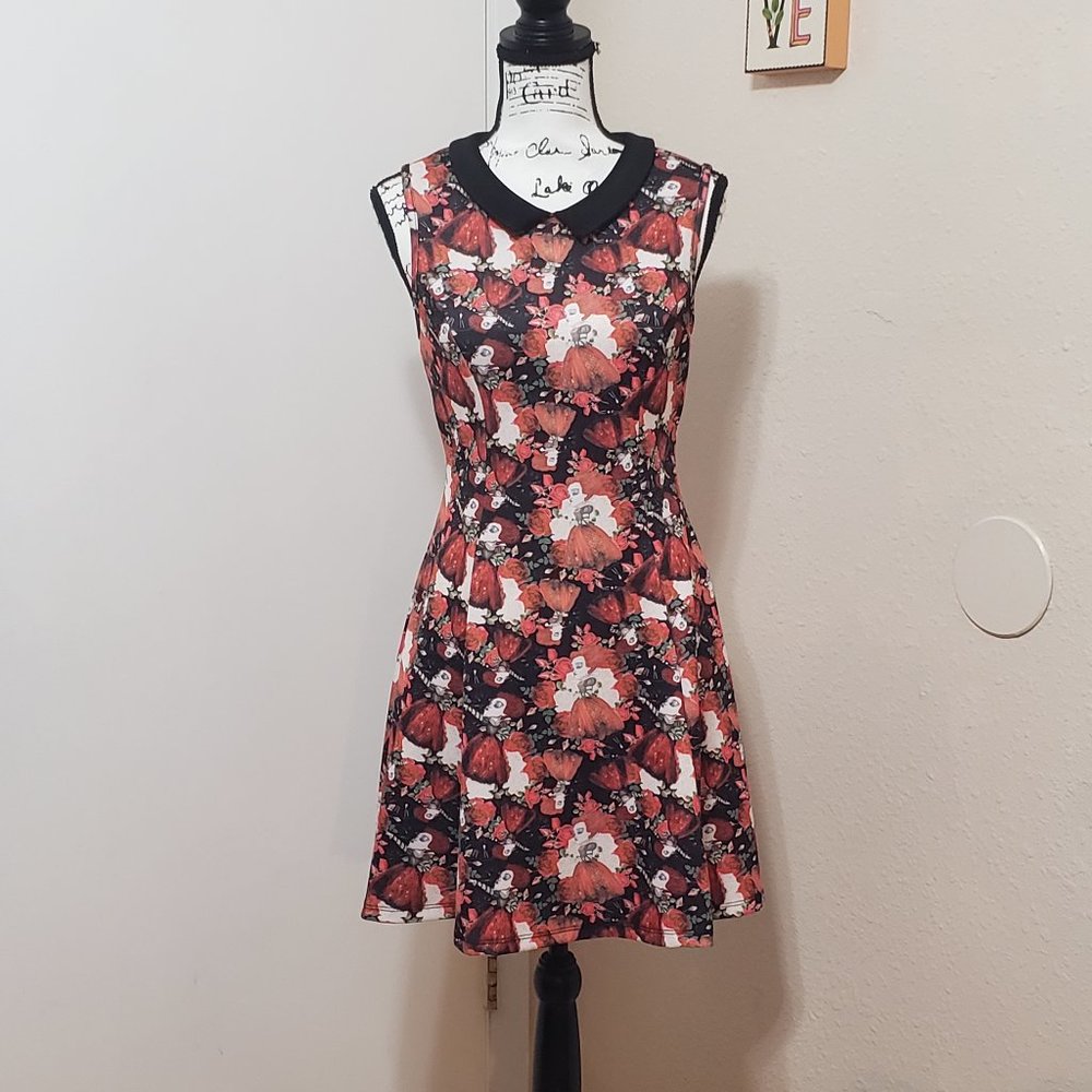 Queen of Hearts Skater Dress by Alice Through the Looking Glass Size M